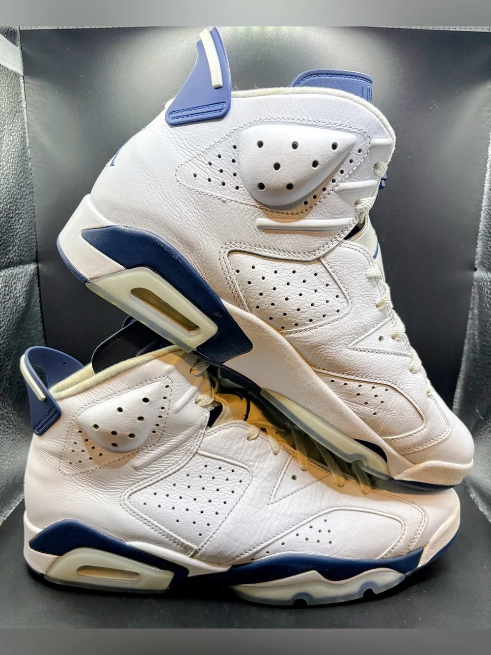 CLEAN 12M Jordan 6 Retro White Midnight Navy OG Box